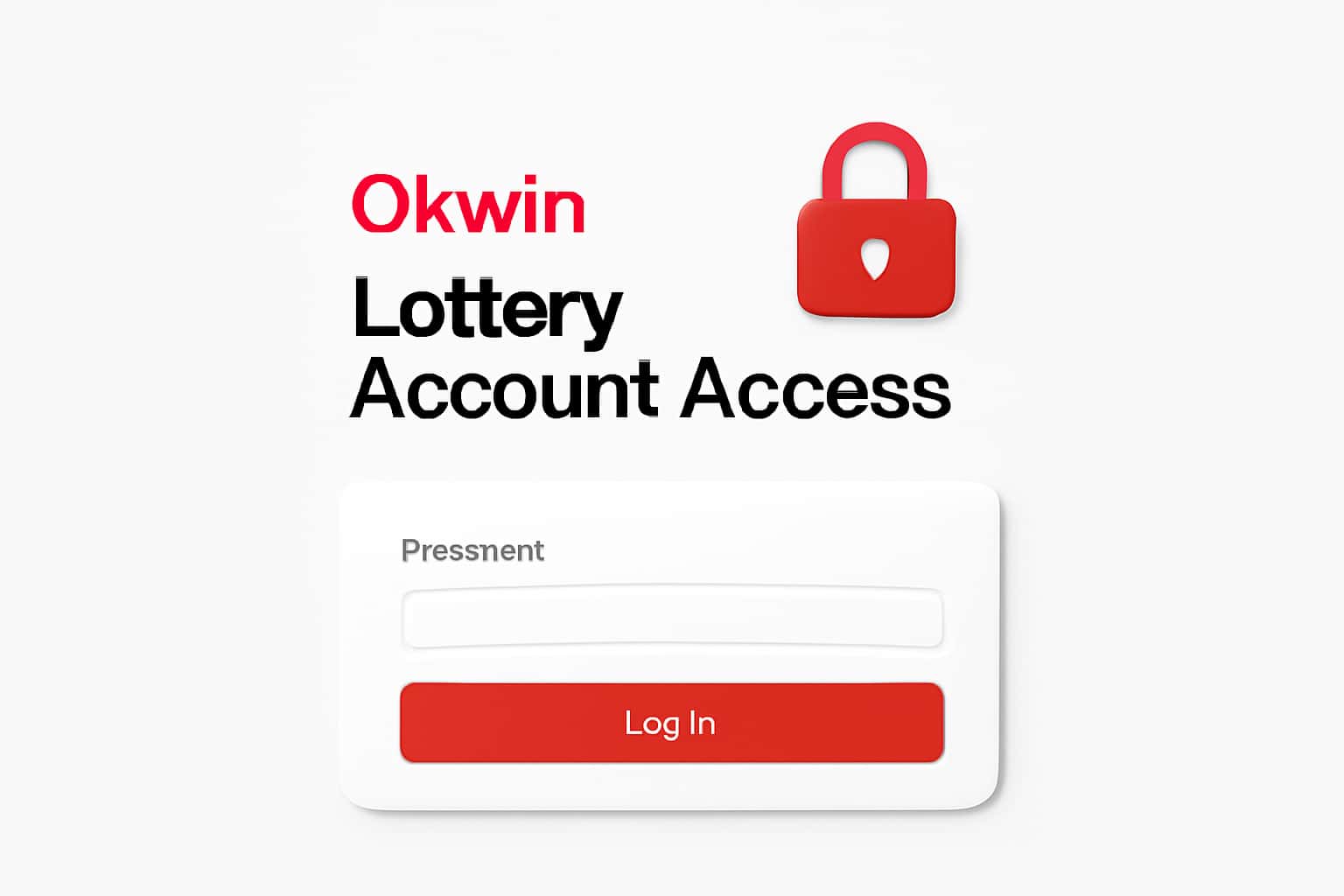 Okwin Lottery Account Access Interface