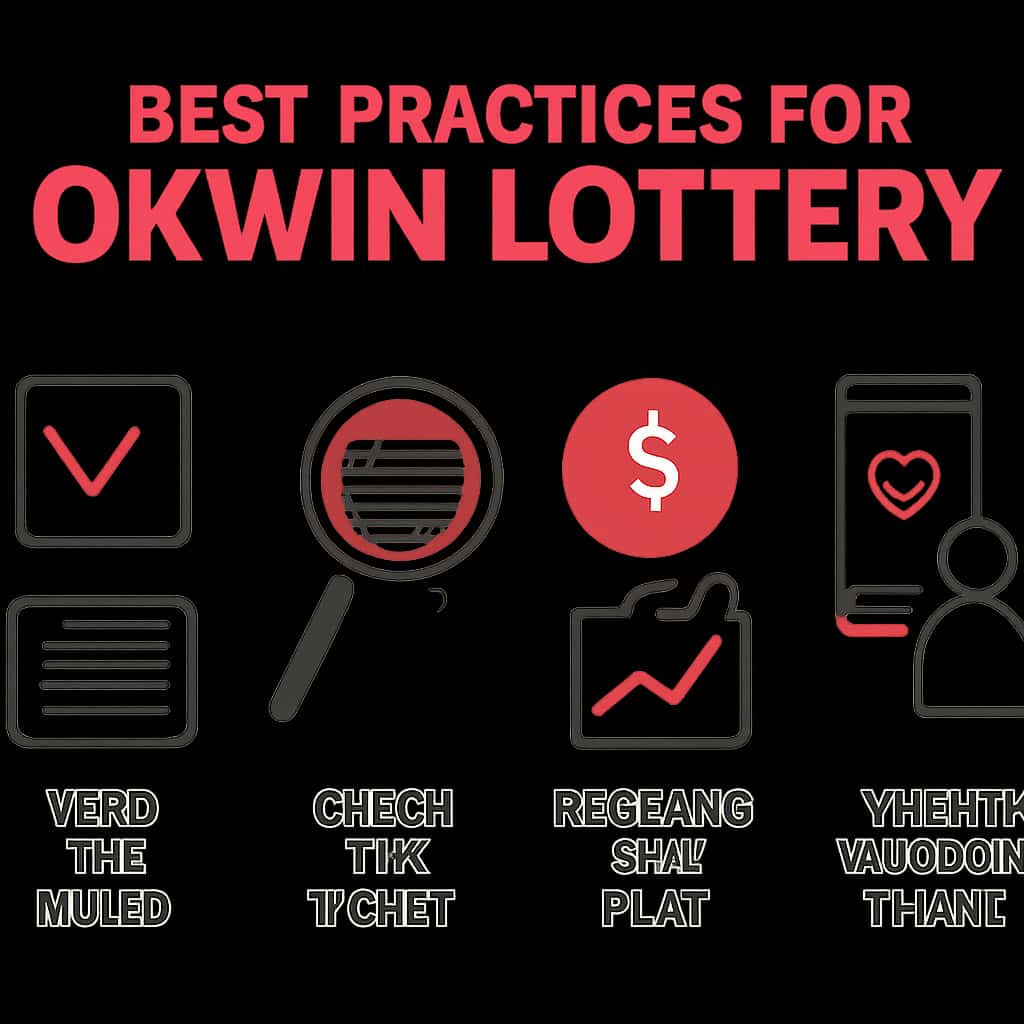 Illustration explaining the best practices for Okwin Lottery.