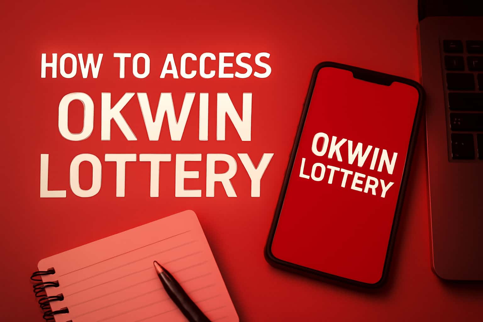 An informative illustration related to accessing Okwin Lottery.