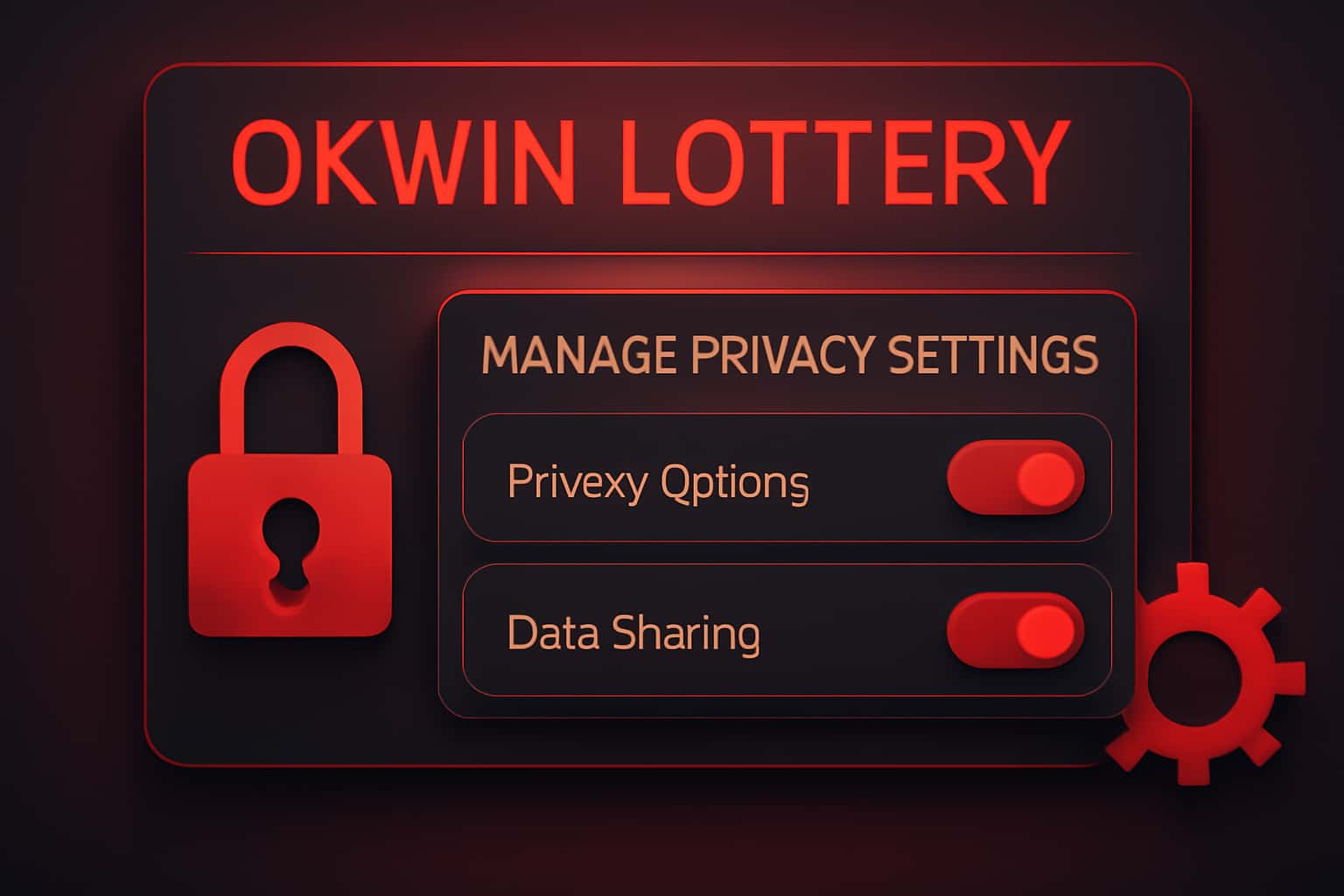 An informative graphic about Okwin Lottery Privacy Settings