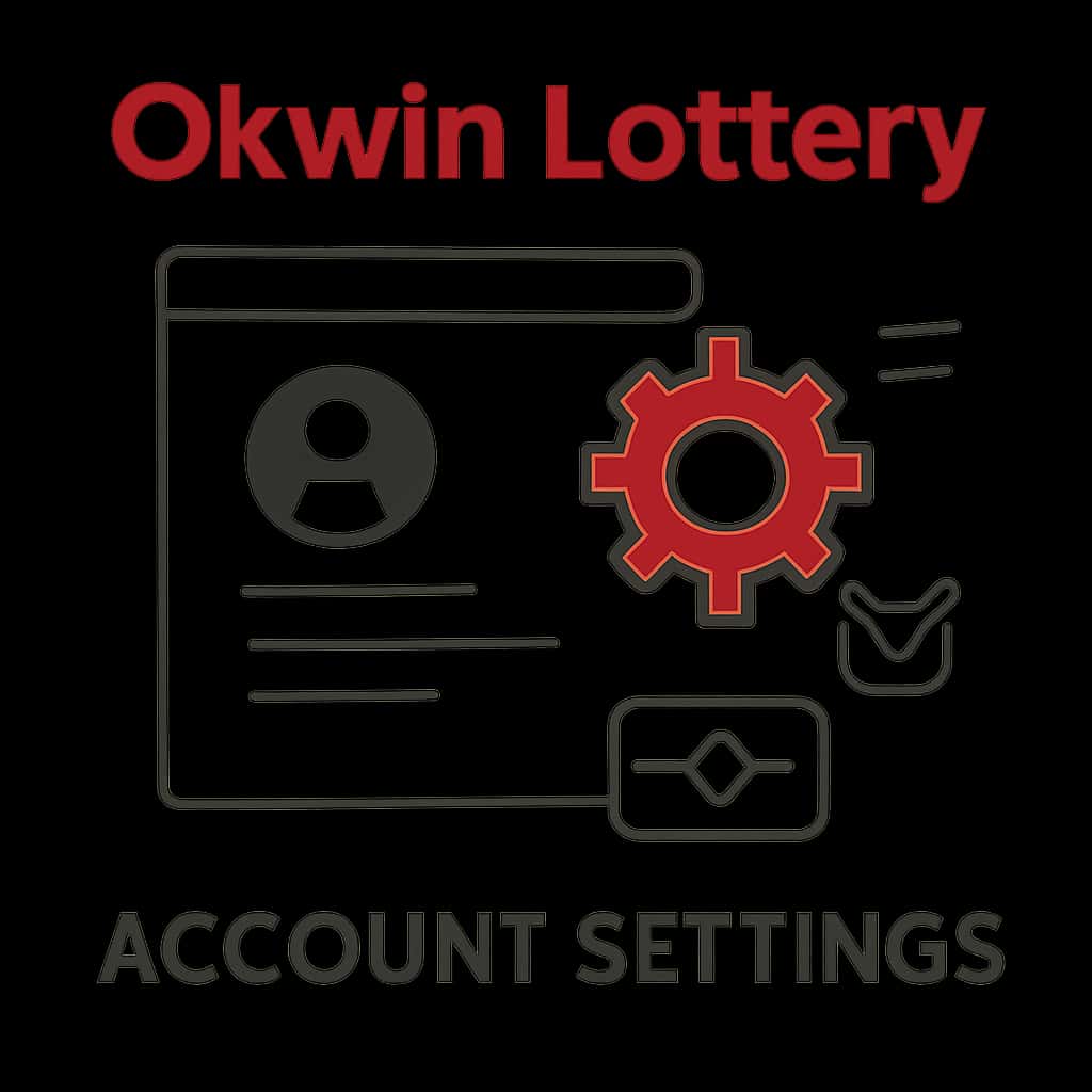 A diagram that clarifies the functionalities of Okwin Lottery Account Settings.
