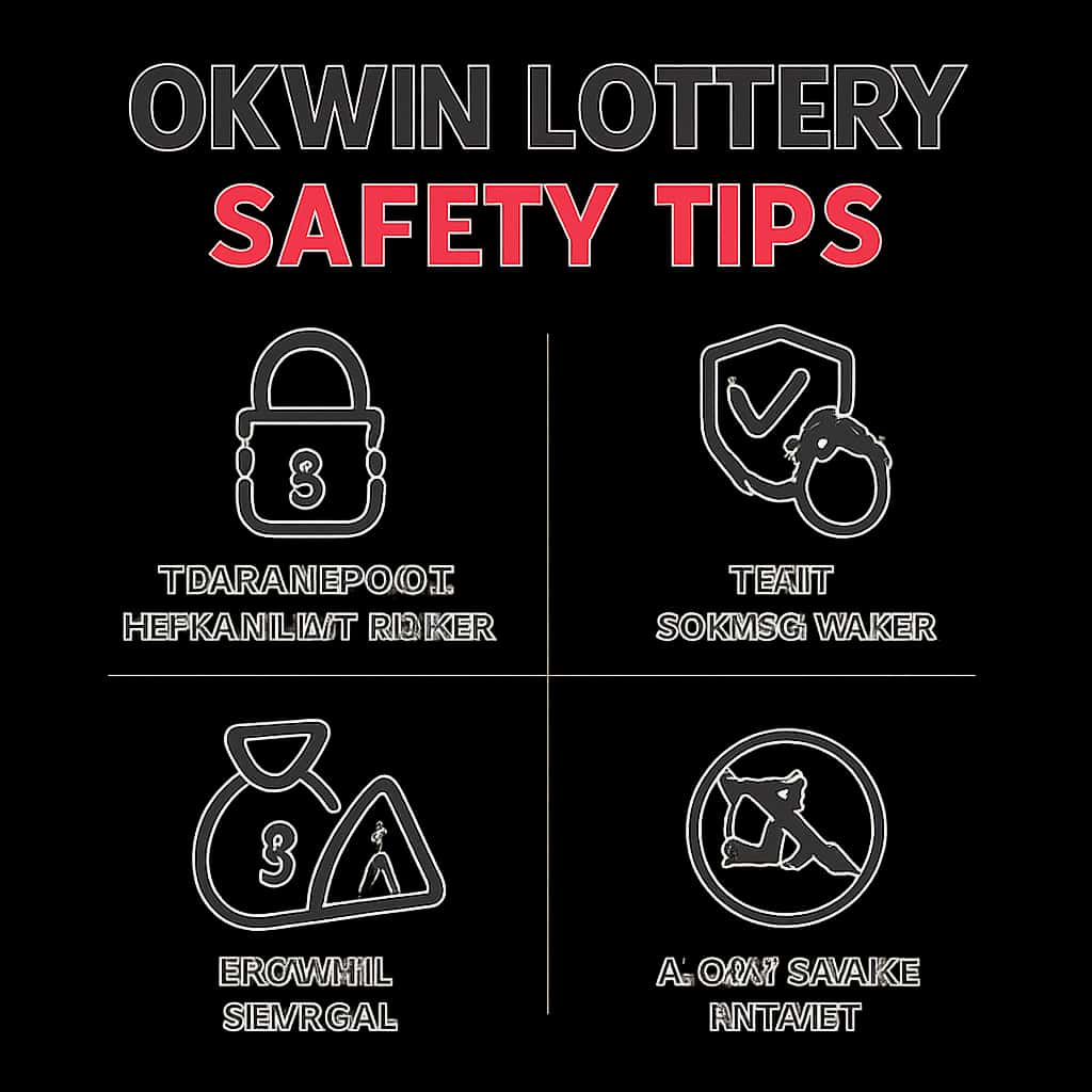 Diagram illustrating Okwin Lottery Safety Tips.