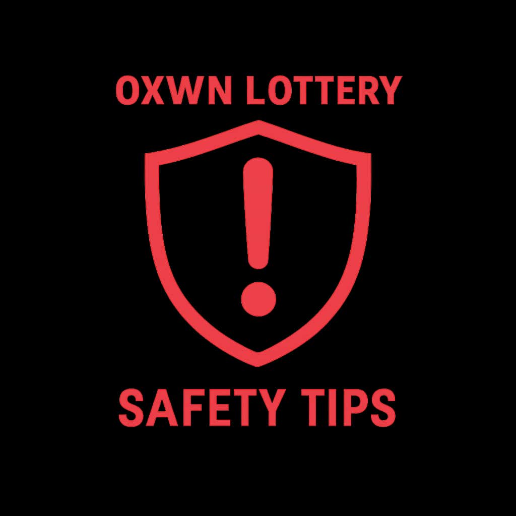 Badge representing Okwin Lottery Safety Tips.