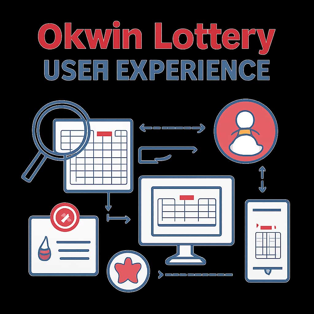 An educational diagram on Okwin Lottery User Experience.