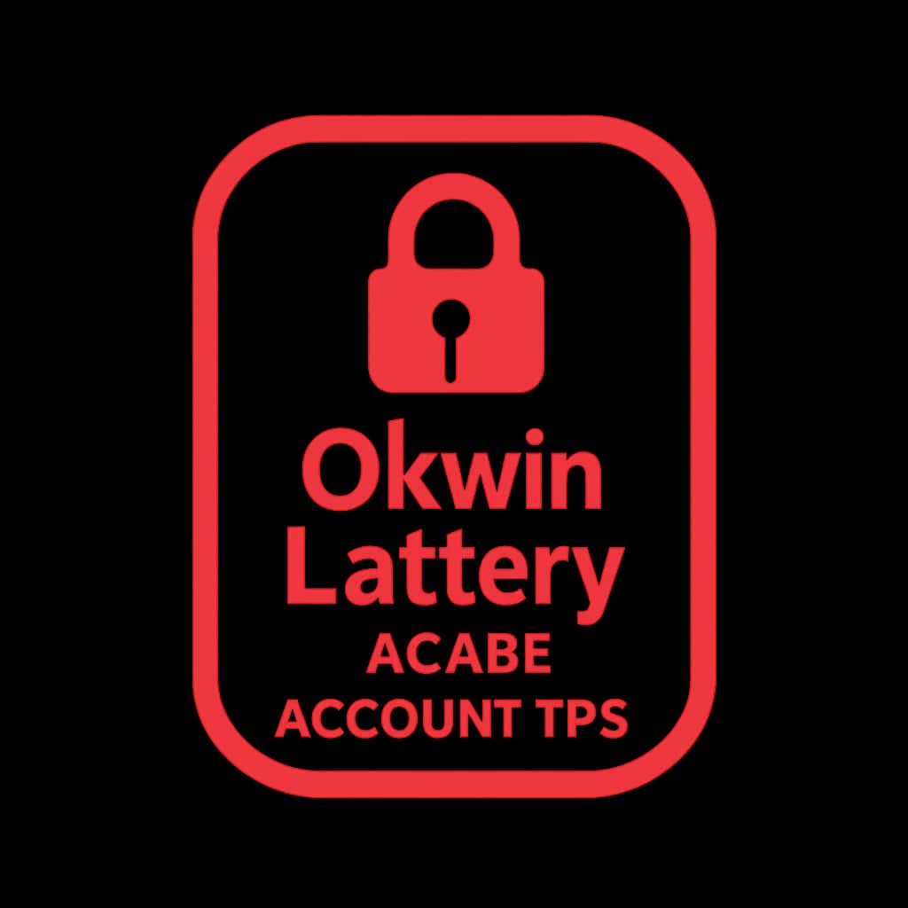Icon representing security tips for Okwin Lottery accounts.
