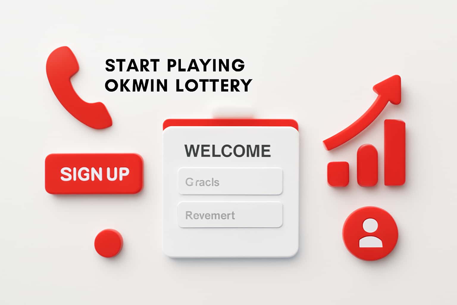 Start Playing Okwin Lottery - Sign Up Interface