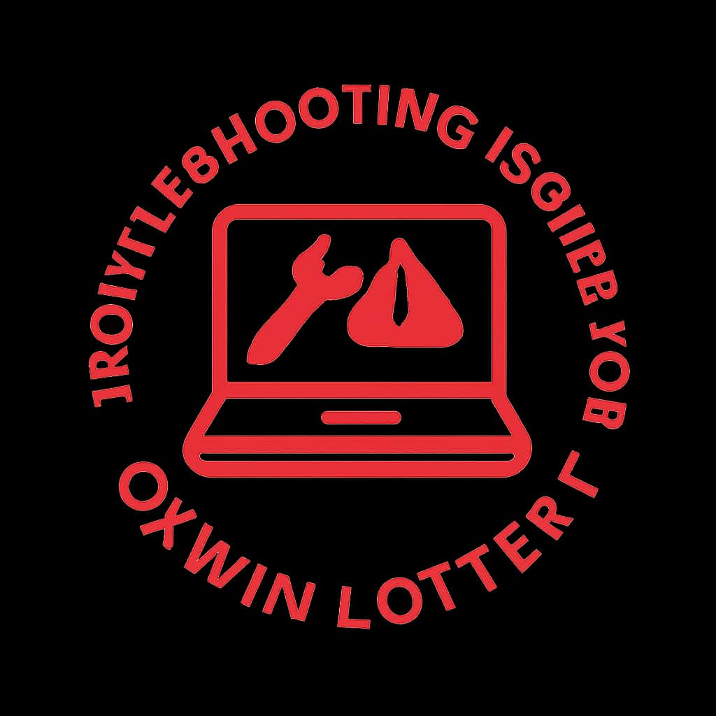 Icon representing troubleshooting for Okwin Lottery.